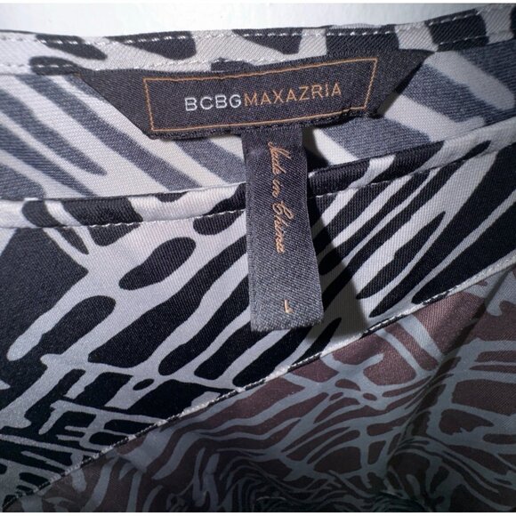 BCBG Max Azria Womens Abstract Print Bodycon Tight Stretch Dress Size Large Sexy - Picture 3 of 4